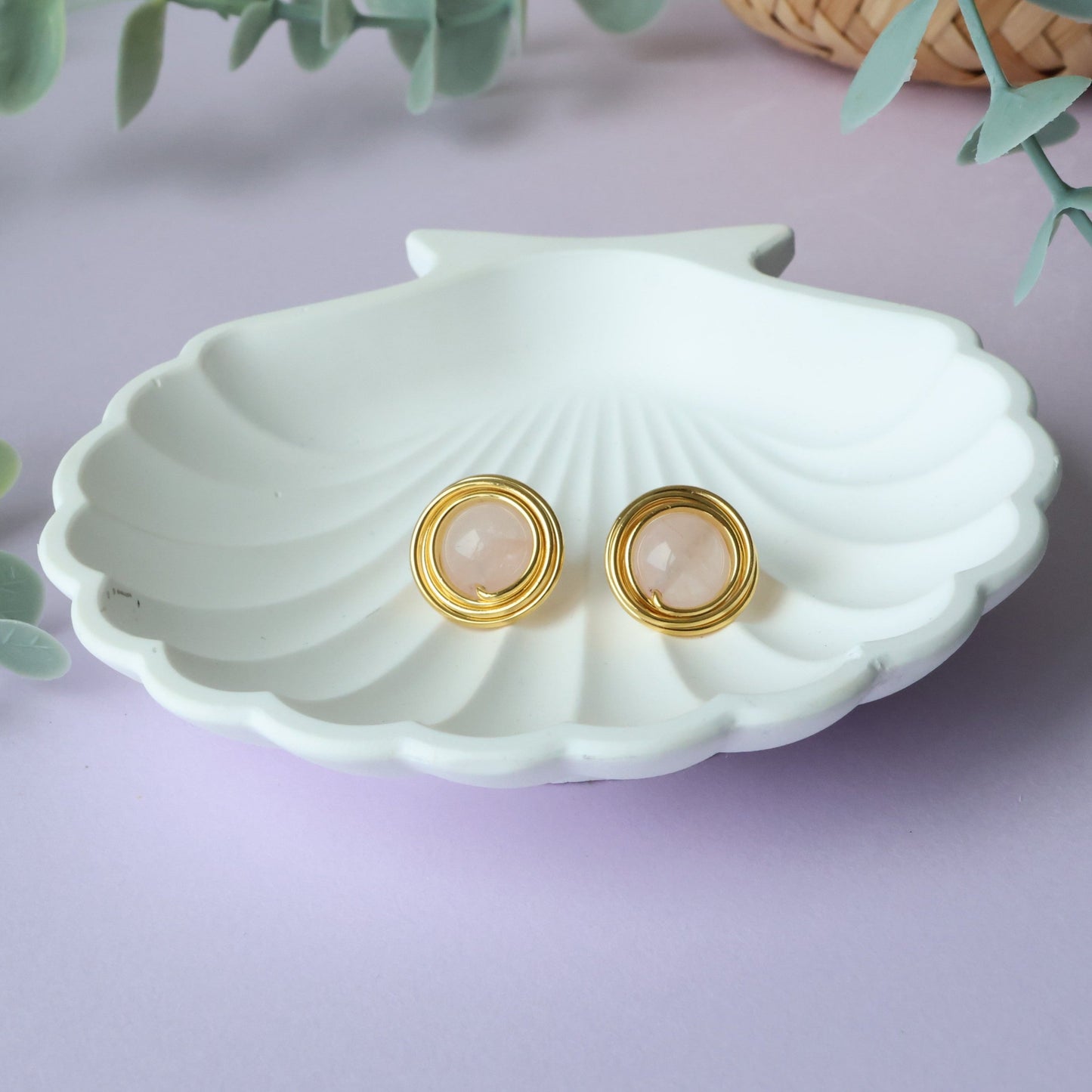 Natural Agate Earring
