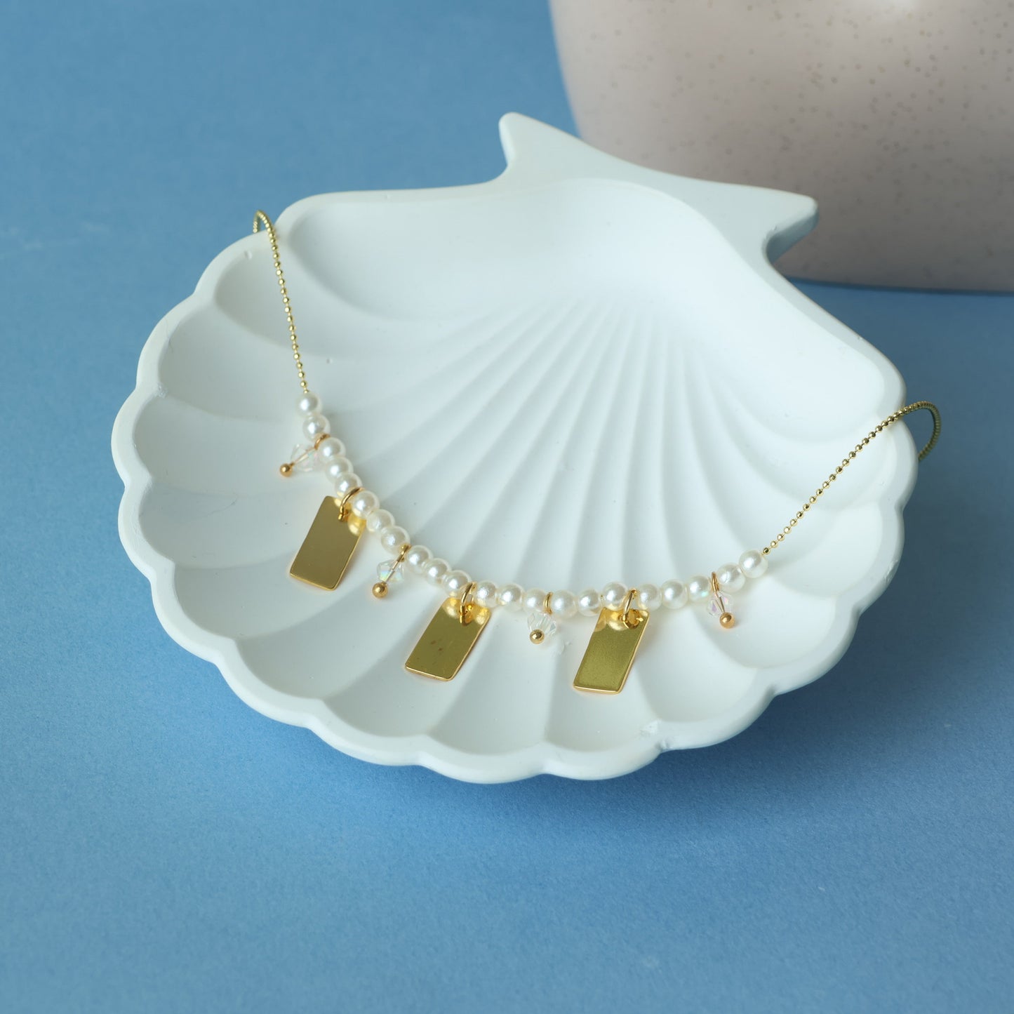 Gold Pearl Necklace