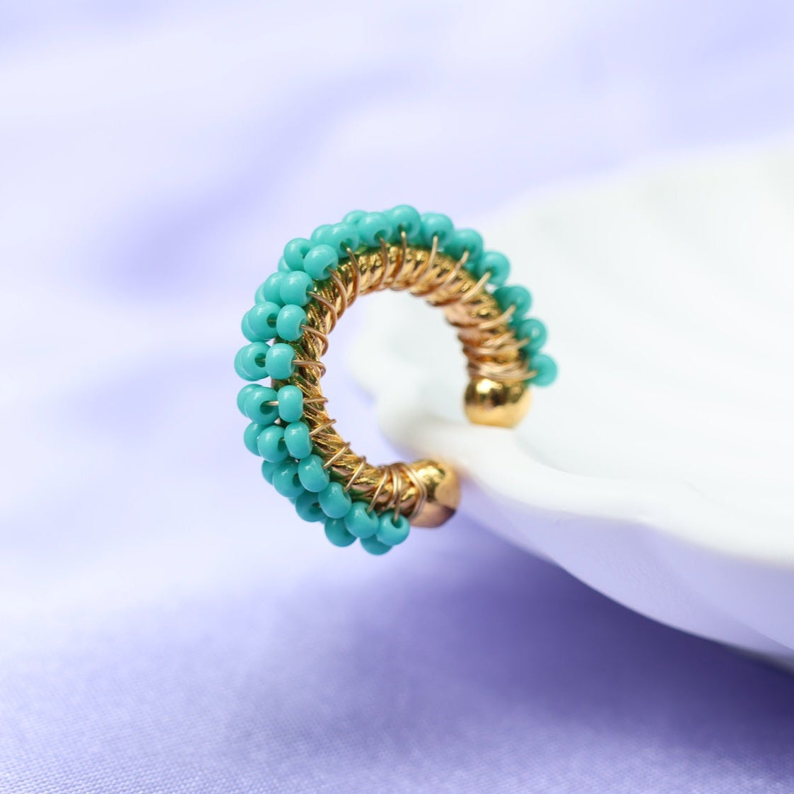 Seed Beads Ear Cuff