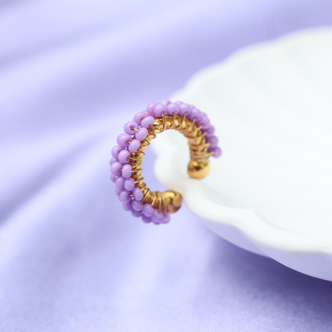 Seed Beads Ear Cuff