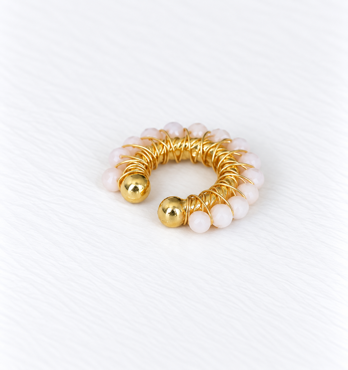 Glass Beads Ear Cuff
