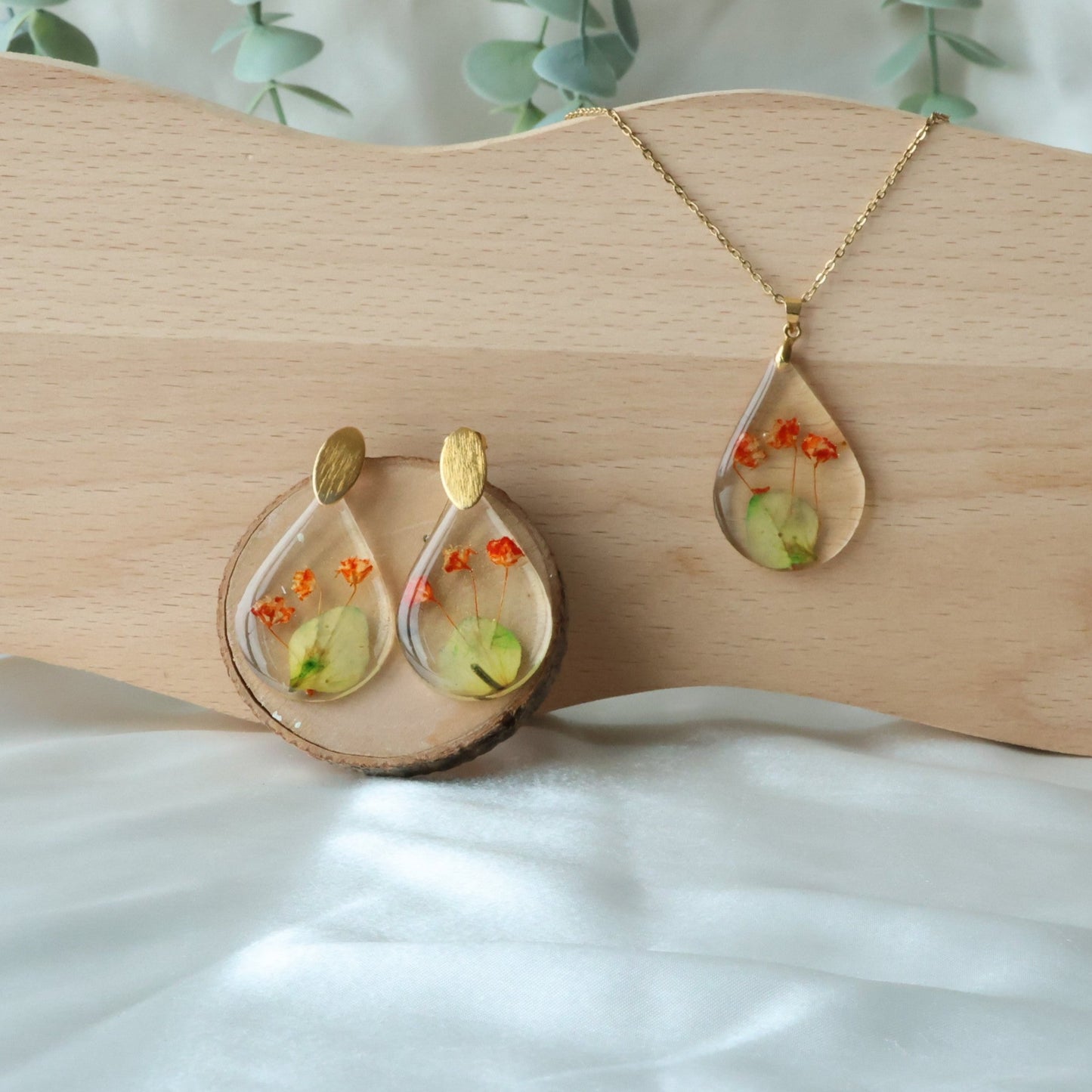Pressed Tiny Flowers Drop Set