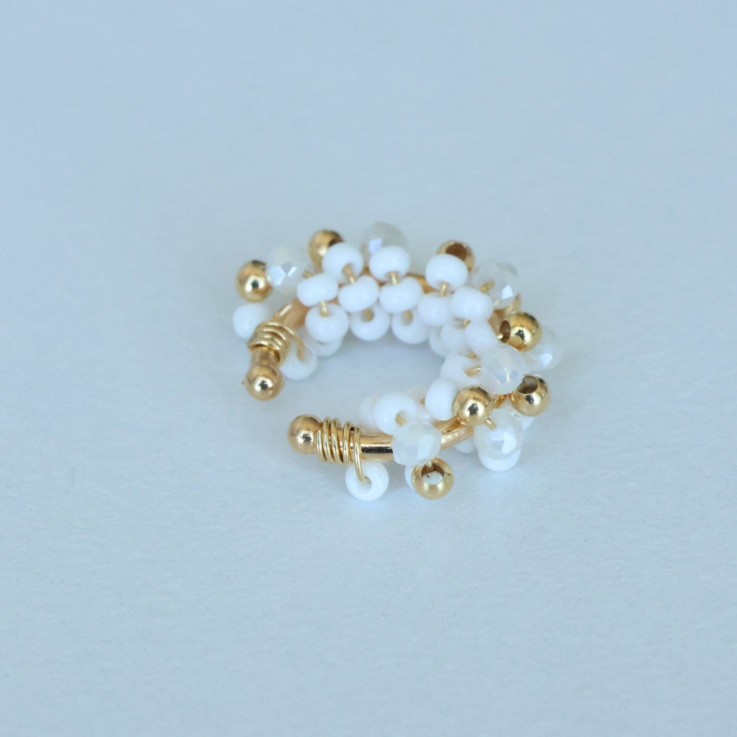 Spiral Beaded Ear cuff