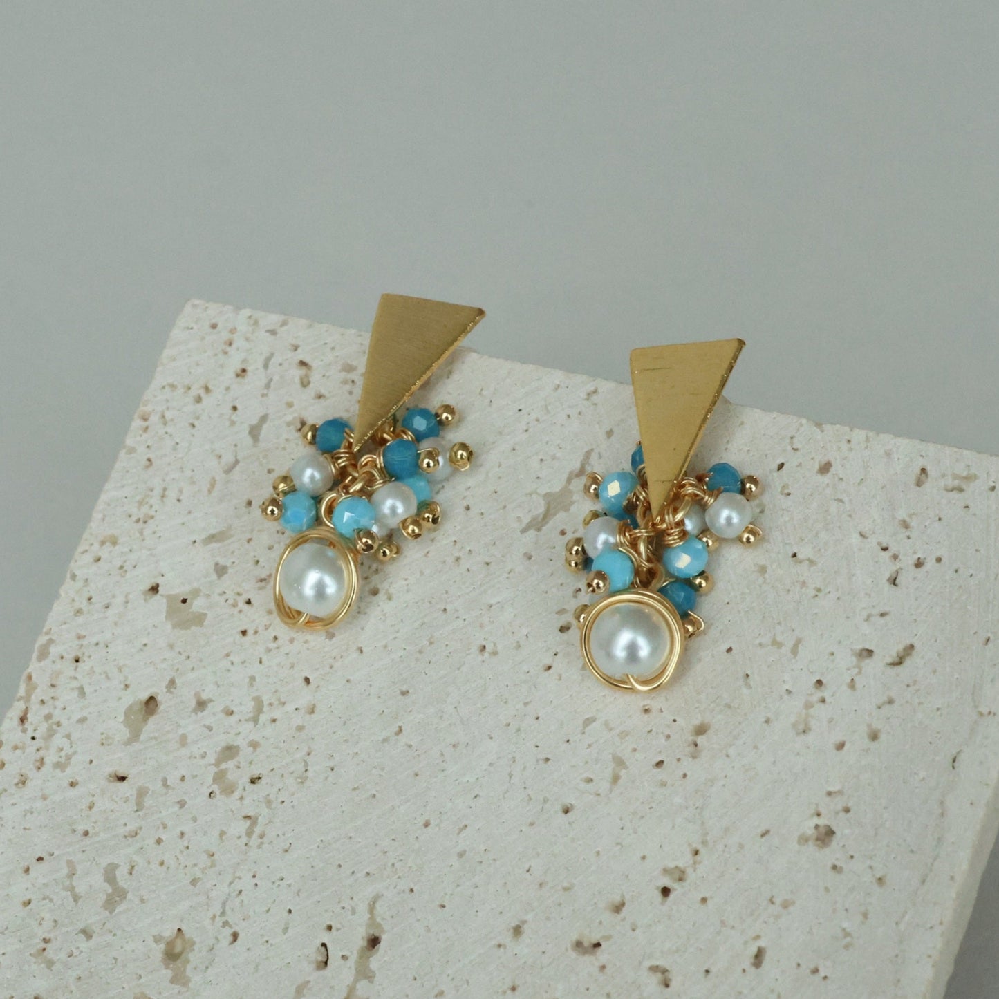 Multi Wire wrapped Earrings