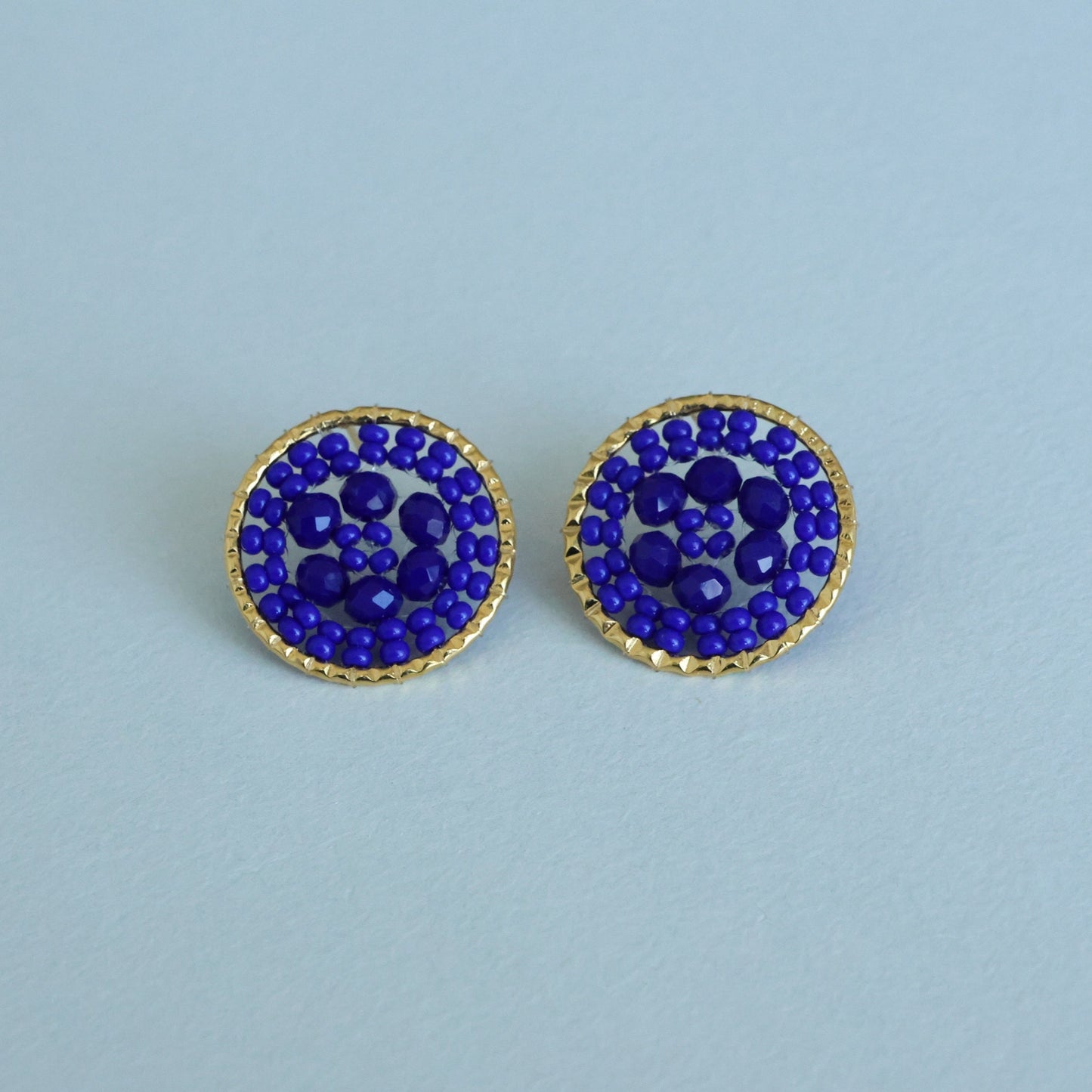 Beaded Circle Earring