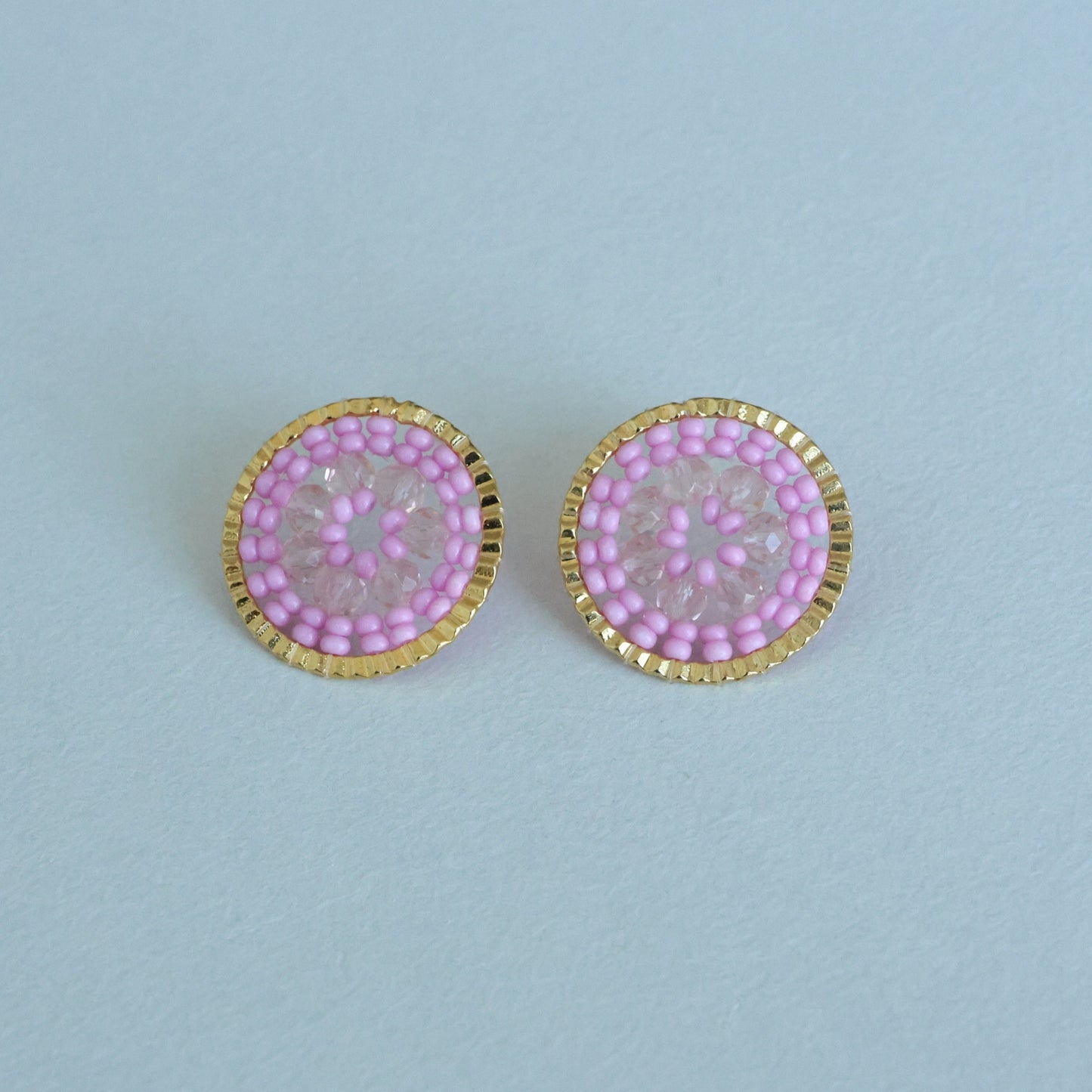 Beaded Circle Earring