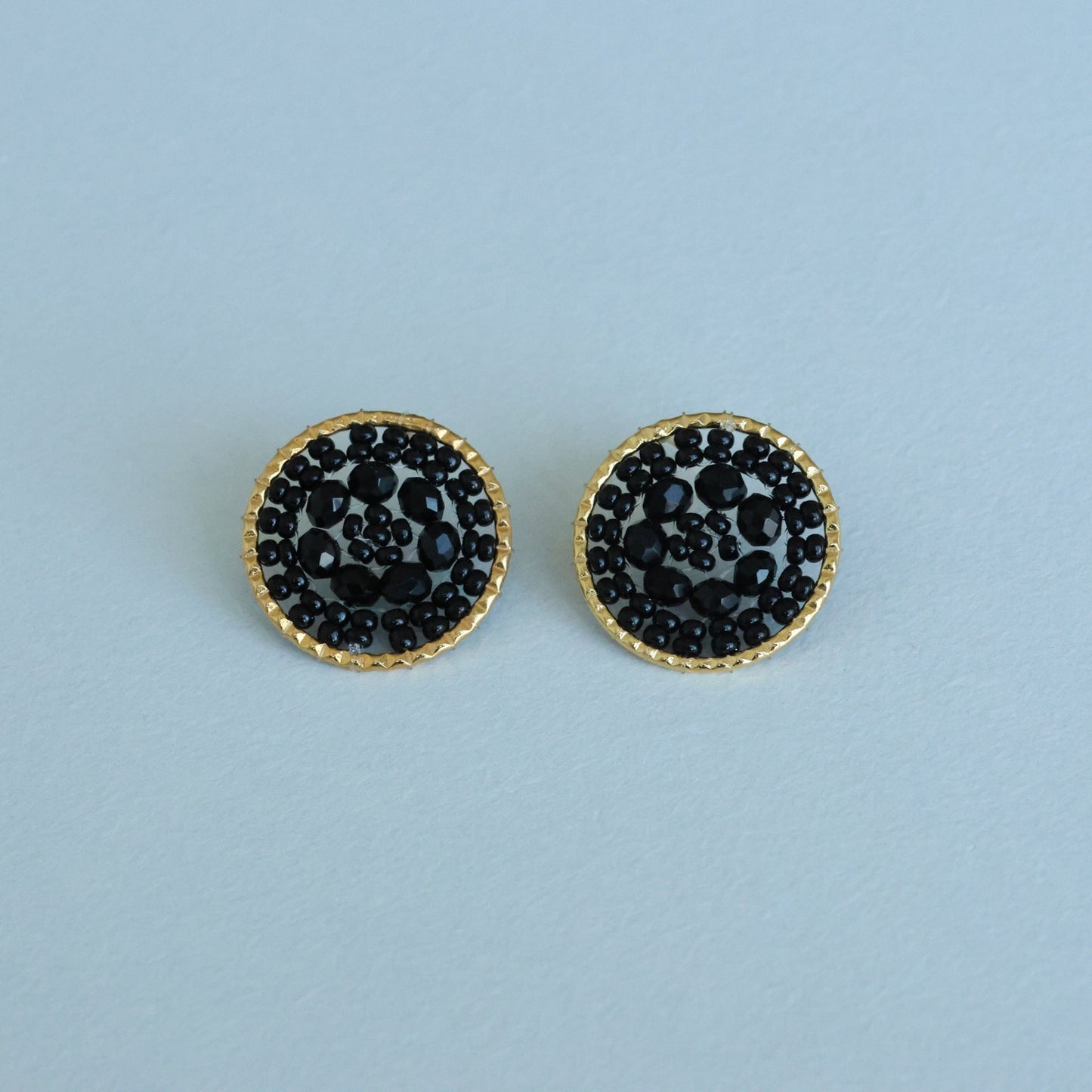 Beaded Circle Earring