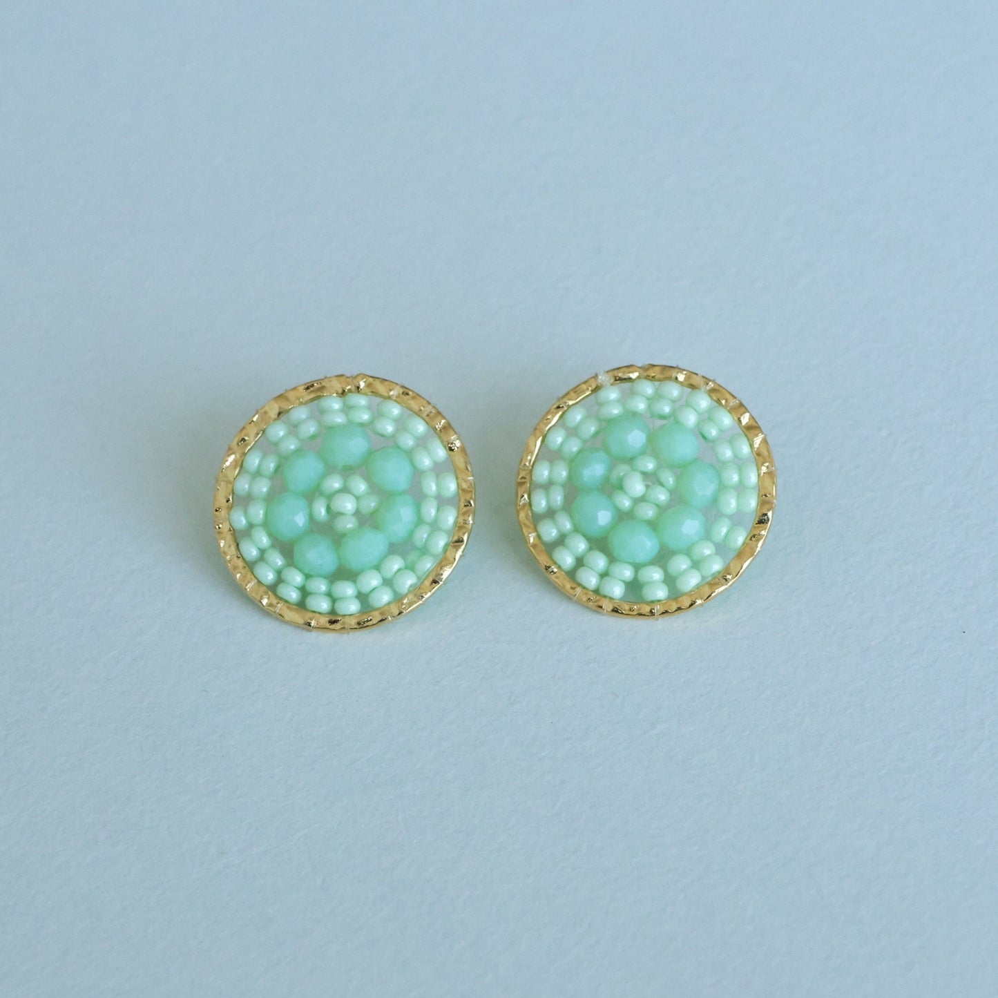 Beaded Circle Earring