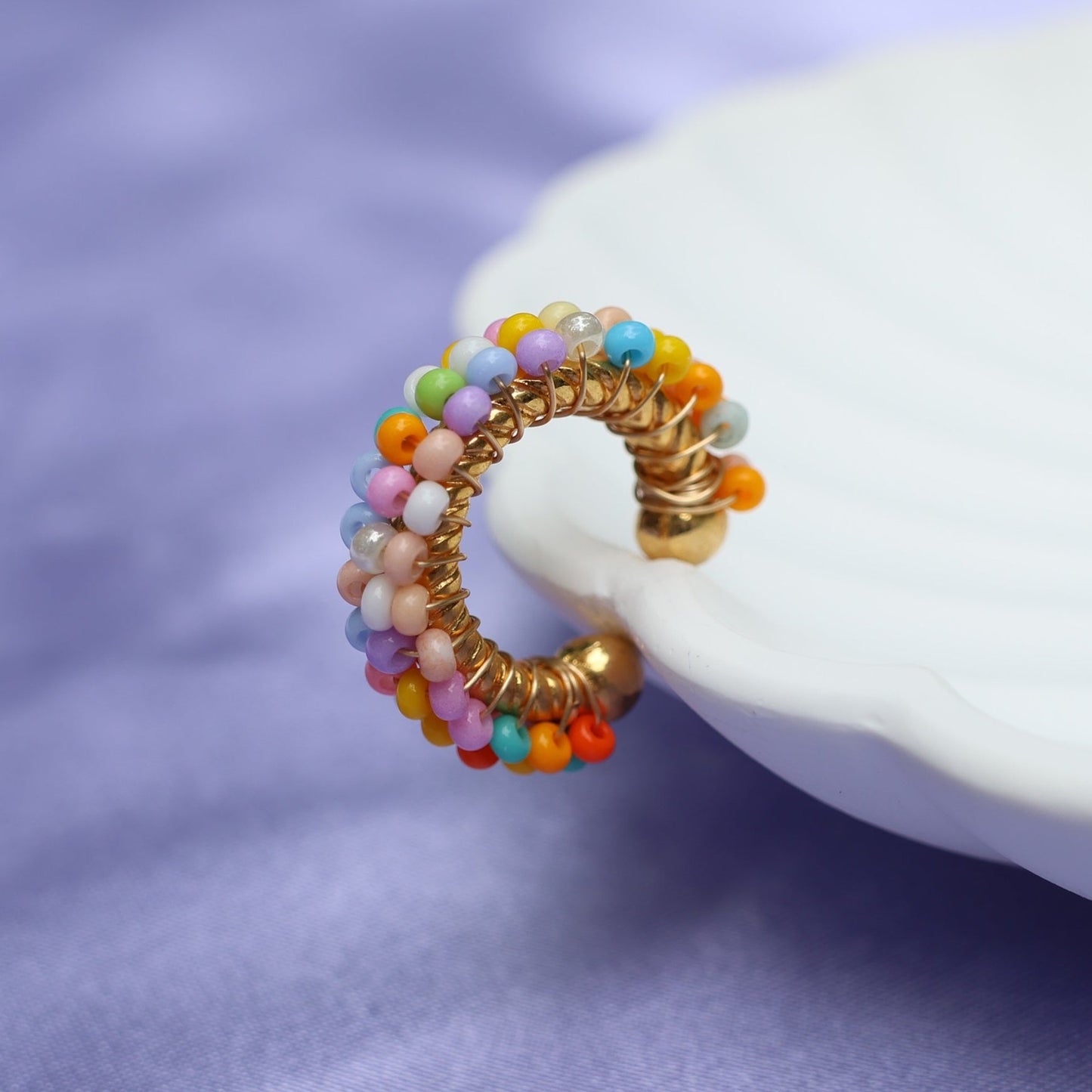 Seed Beads Ear Cuff