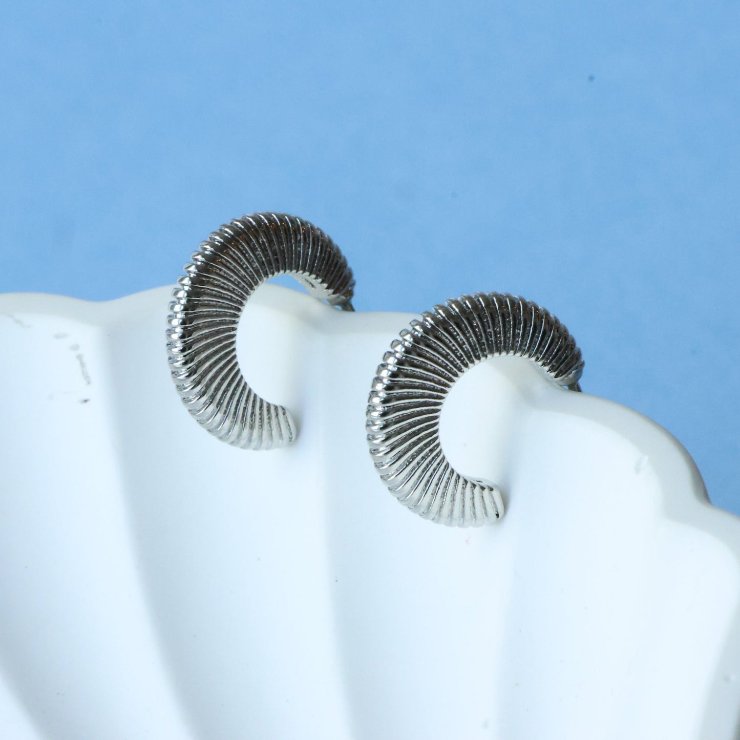 Silver Shell Earrings