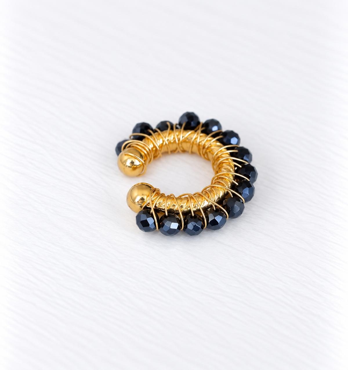 Glass Beads Ear Cuff