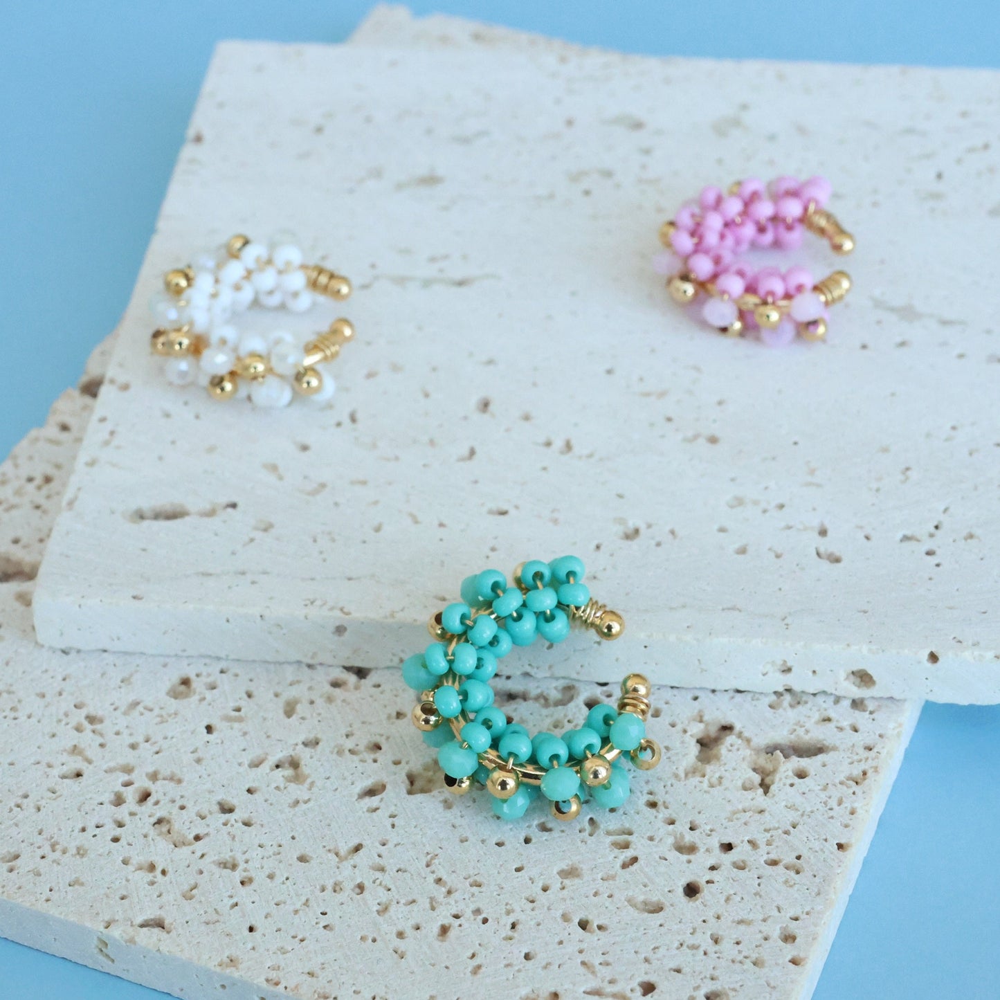 Spiral Beaded Ear cuff