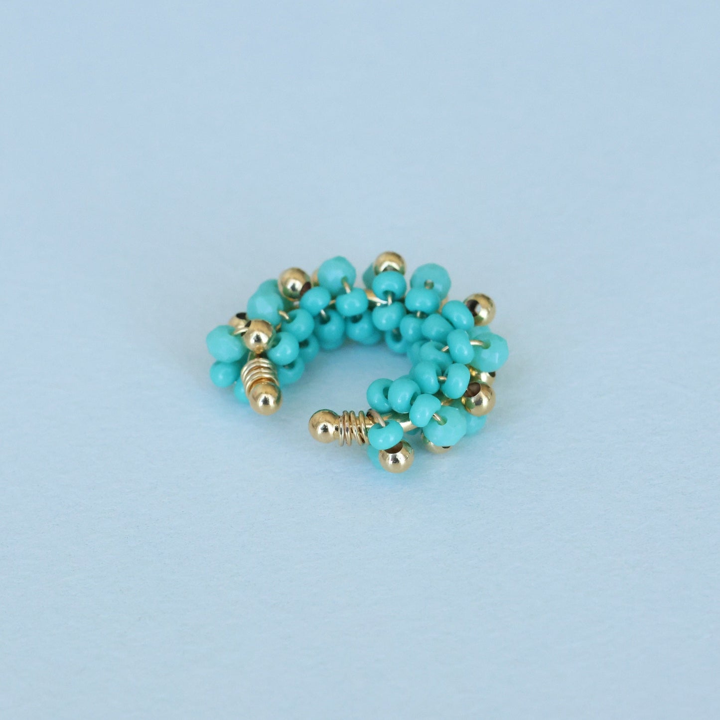 Spiral Beaded Ear cuff