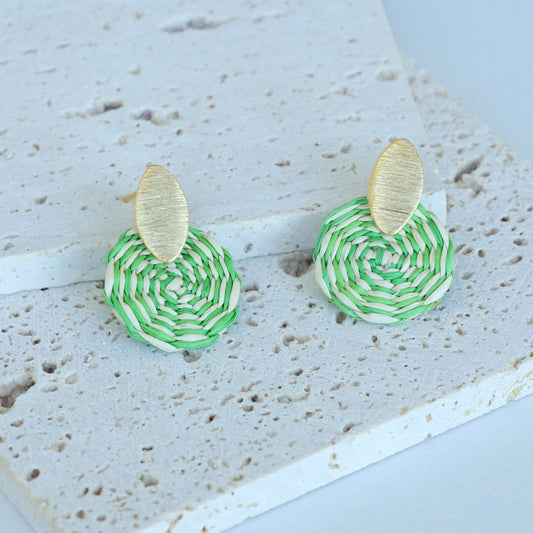 Petite Spiral Plantain Earrings