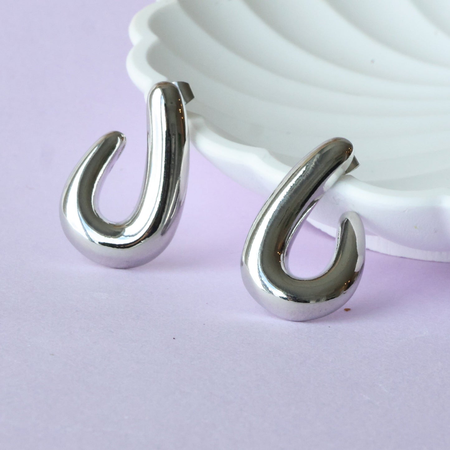 Silver Hook Earrings